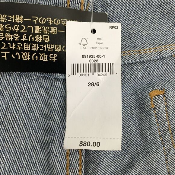 Banana Republic Barrel Jeans Womens sz 28 /6 Mid Rise Medium Wash Stretch NEW - Picture 10 of 16